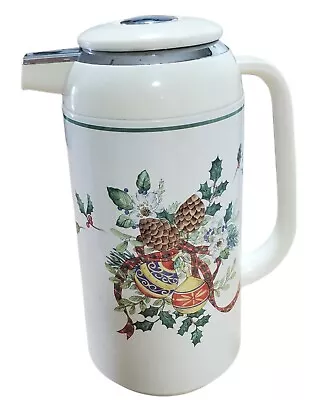 Mikasa Thermal Carafe Holiday Festive Christmas Coffee Tea Pitcher  • $18.99