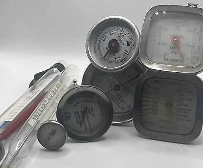 Vintage Kitchen Thermometer Mixed Lot Of 9 Candy Meat Cooper Taylor And More • $9.99