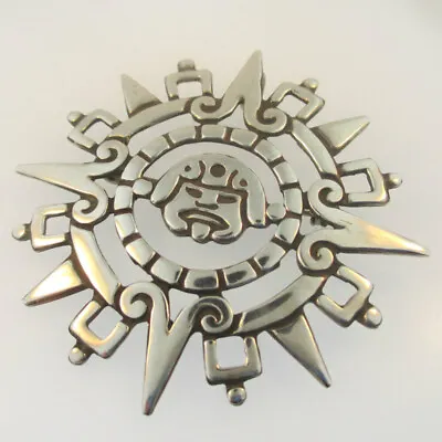 $49 • Buy Sterling Silver Aztec Calendar Pendant