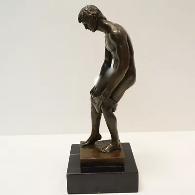 Art Deco Style Statue Sculpture Athlete Sexy Art Nouveau Style Bronze Signed • $185.99