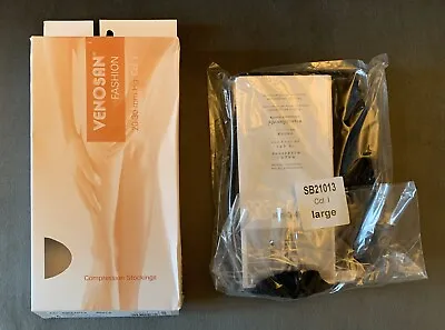 Venosan Compression Knee High Stockings 20-30 Mm Hg Large Black Womens • $24.99