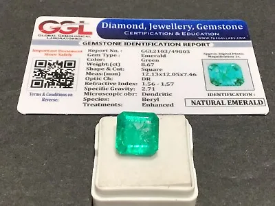 8.67 Cts. Natural Muzo Colombian Emerald  FAST SHIPPING FROM USA Lot 1107 • $29.99