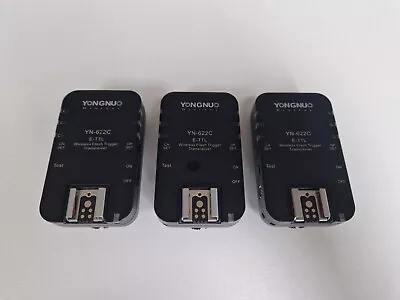 Yongnuo YN-622C Wireless Flash Trigger Tranceivers (3 Units) • £0.99