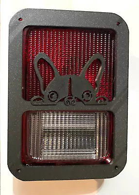 $62.99 • Buy Cute French Bulldog In 3D Blk For Jeep Wrangler JK/JKU Rear Tail Light Covers