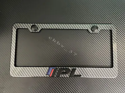 1x (Black) IPL 3D Emblem (metals Carbon Fiber Style) License Plate Frame • $34.19