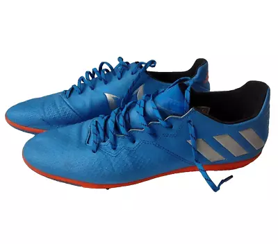 Adidas Men's Size US-13 Messi 16.3 Indoor Turf Soccer Shoes Blue Red • $23.63