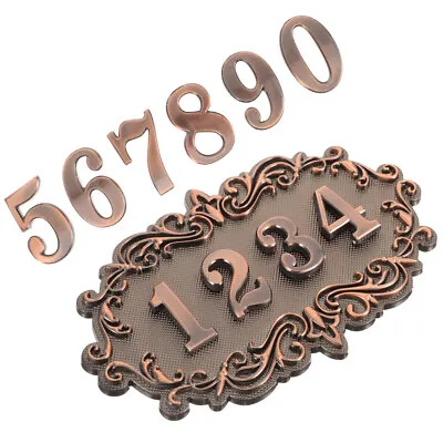1 Set Address Sign Vintage Mailbox Number House Plaque Plate Front Door Plaque • $9.87