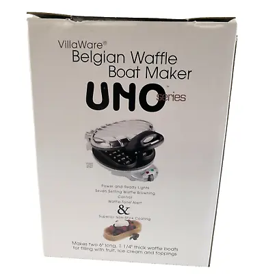 Villaware Uno Boat Belgian Waffle Maker Model 2007 • $272.99