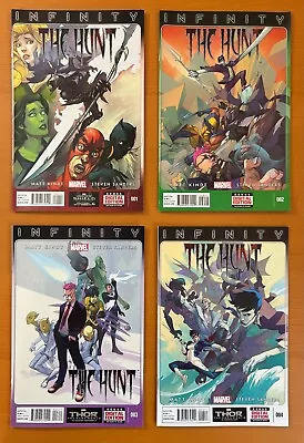 Infinity The Hunt #1 2 3 & 4 Complete Series (Marvel 2013) 4 X VF/NM Comics • £19.95