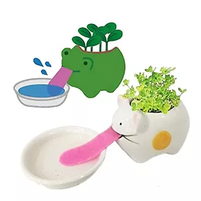 Mini Self Watering Succulent Pots 1 Pack Animal Ceramic Plant Pot Container With • $15.82