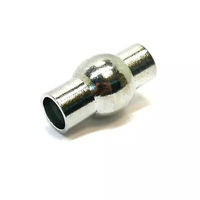 5 Magnetic Cylinder Clasps - 16mm X 9mm - Silver Tone - Connector  P01413 • £4.29