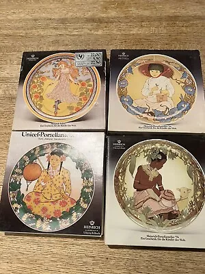 Villeroy & Boch UNICEF Children Of The World Plates #1#2#3#4 HeinrichGermany • £28.22