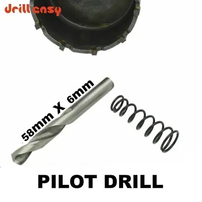 Pilot Drill 58 Mm X 6 Mm Hole Saw Arbours TCT Arbour Hss Titanium Drill UK • £3.98