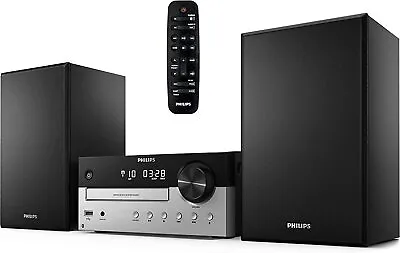 PHILIPS FM Radio CD Home Stereo System With Wireless Bluetooth 60W MP3 USB Audio • $139.99