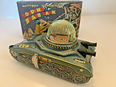 Vintage 1962 Daiya LOOPING SPACE TANK B/O Tin-Litho W/Box & Insert (NMIB) *Works • $398.40