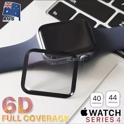 $4.90 • Buy For Apple Watch IWatch 6/5/4/SE Tempered Glass FULL Screen Protector 40/44mm