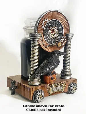 $19 • Buy Yankee Candle Halloween Steampunk LOST RAVEN Jar Candle Holder NEW 2017 TCE