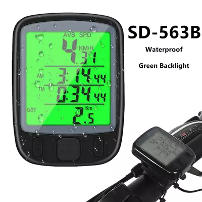 Bike Bicycle Speedometer Cycle Digital Waterproof LCD Wireless • $11.99