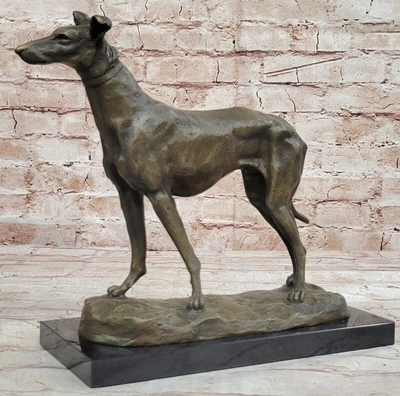 £294.13 • Buy Greyhound In Full Flight Stunning Bronze Statue Hot Cast Sculpture Decor Show Nr