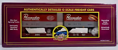 O Gauge MTH New York Central Flat Car With Trailers In Original Box (lot MTH 4) • $47.50