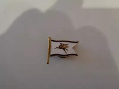 Mobil Oil Company Flying Red Pegasus Marine Ship Captains Hat Flag Pin • $200