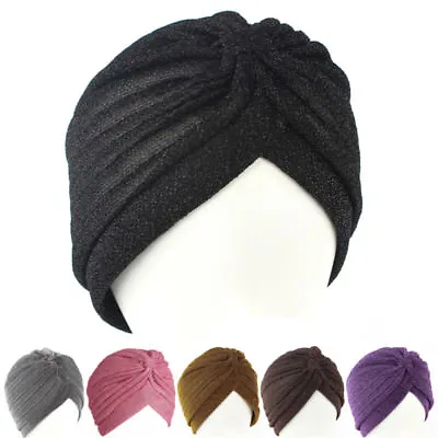 Fashion Men Women Stretchable Soft Indian Style Turban Hat Head Wrap Band .hap • $2.76
