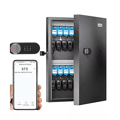 WeHere Key Lock Box Key Cabinet Wall Mount 32 Key Security Combination Lock... • $66.05