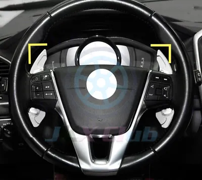 2pcs Silver Gear DSG Steering Wheel Shift Paddle For Volvo S60 S80 V40 V60 XC60 • $33.15