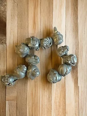 Warhammer 40k Grey Knights Spares Bits Helmets Heads X12 • £8