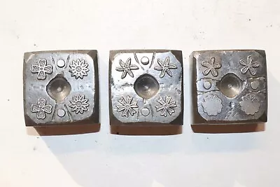 MULTI CLOVER FLOWER SHAPES DESIGNS Vintage Jewelry Making Hub Die Stamp Steel • $10