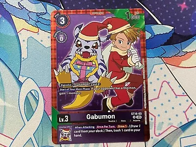 Gabumon Alternate Art Foil - ST16-03 - NM - Digimon TCG • $10