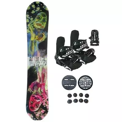 148 Nightmare Zombie Flat Rocker Snowboard And Bindings L-XL Package Rnin259 New • $249.95