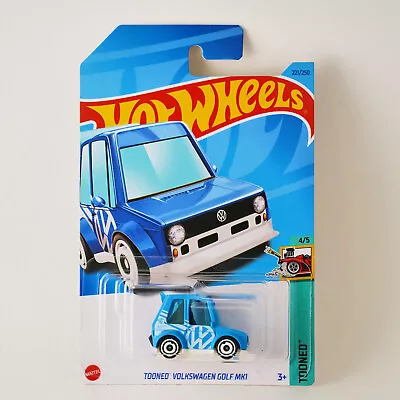 Hot Wheels Tooned Volkswagen Golf MK1 Treasure Hunt Blue Tooned 2023 N Case • $9.50