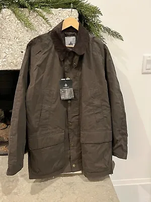 Barbour-style Mens Large Green Coat New With Tags Rainforest • $175