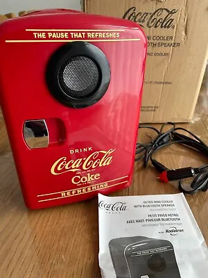 Coca-cola 12v Portable 4 Litre/6 Can Thermoelectric Mini Fridge Cooler/warmer Wi • £60