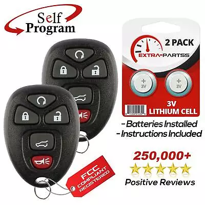 2 For 2007 2008 2009 2010 2011 2012 2013 2014 Chevrolet Suburban Remote Key Fob • $11.89