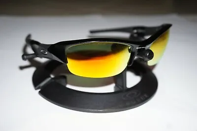 Oakley Flak Jacket Sunglasses Black Frame 03-881 Japan Exclusive Fire Lens Slate • $125