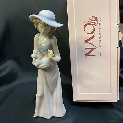 Vintage  Lladro Figurine NAO BY LLADRO Dana Con Caniche Figurine • $90