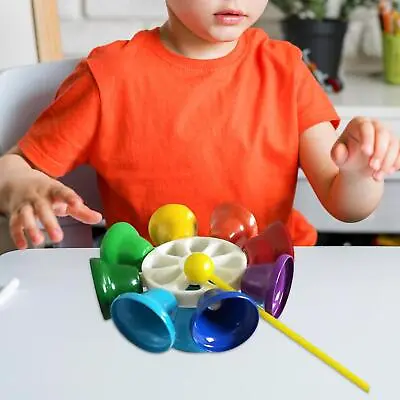 8 Note Hand Bell Toys Fine Motor Skill Music Teaching With • £20.06