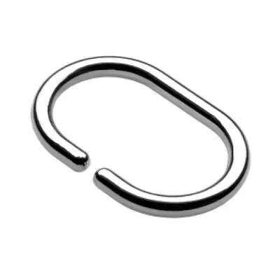 Croydex  Chrome Shower Curtain C Ring Hooks For Rods Pole UpTo 29MM - 1 6 12 24 • £2.39