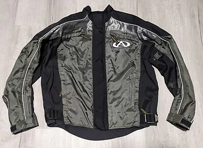 AGV Sport Motorcycle Bike Jacket  W/ Body Armor Men's Sz L Large Mat Mladin Type • $34.99