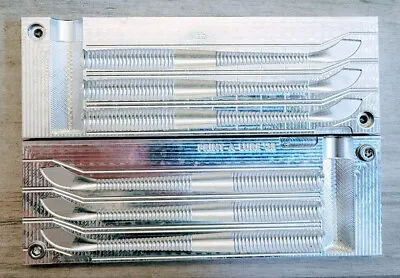 Aluminum Fishing Soft Bait Mold - 5.5  X 3 Cavities Similar To Yamamoto Kut Tail • $88