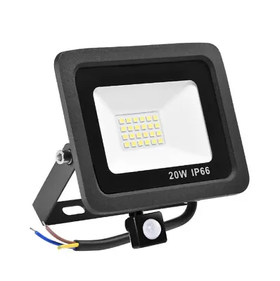 LED Outdoor Flood Light PIR Motion Sensor Security Lights Garden Waterproof Lamp • $8.99