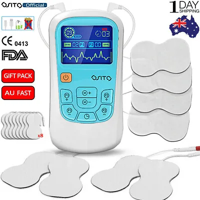 OSITO Dual Channel TENS + EMS Combo Machine Pain Relief Massager With 8 Pcs Pads • $50