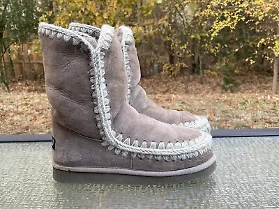 Mou Eskimo Boots Women’s Size 6-6.5 EUR 37 Brown Winter Boots • $138