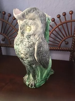Antique Majolica Owl Pitcher  • $21.86