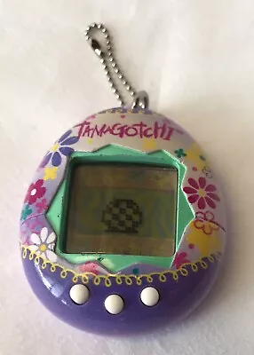 Tamagotchi Virtual Electronic Pet 2017 Bandai Wiz - Purple Floral Design • $24.49