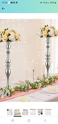 Sziqiqi Set Of 10 Metal Flower Stands • £30