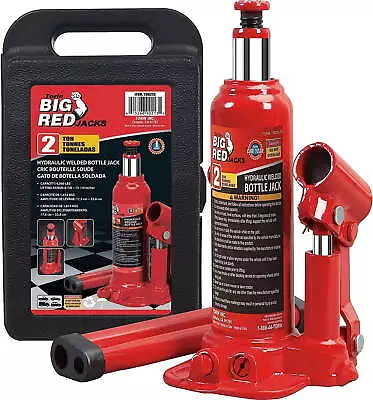 Hydraulic Welded Bottle Jack With Blow Mold Carrying Storage Case2 Ton • $19.86