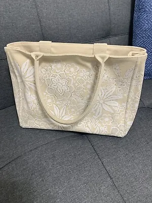 Neiman Marcus Target Oscar De La Renta Women's Floral Canvas Tote Bag Purse  • $20